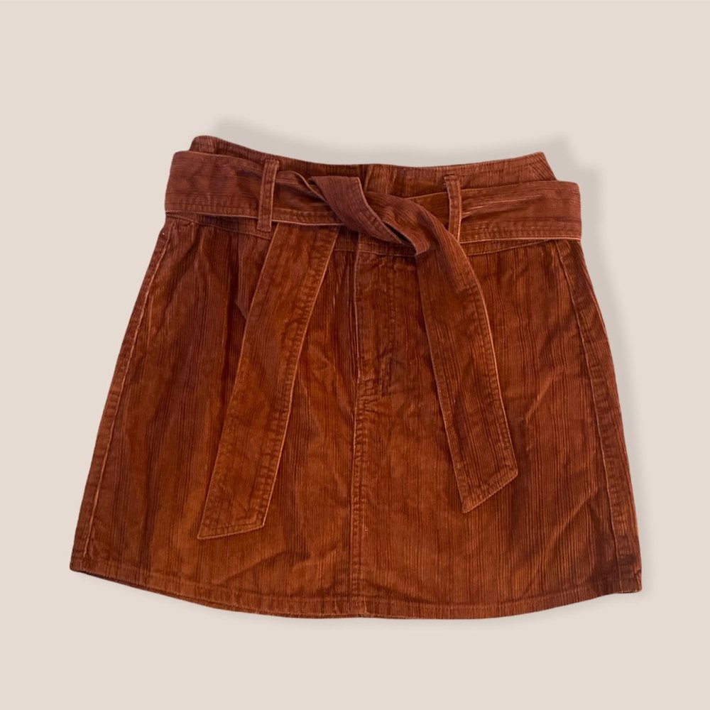Rewash Brand Corduroy High Waisted Skirt